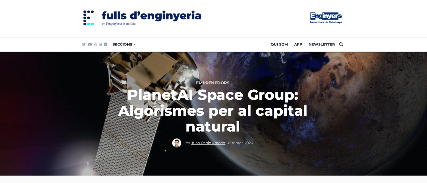 Publicitat: Publireportatge al web de Fulls d'Enginyeria